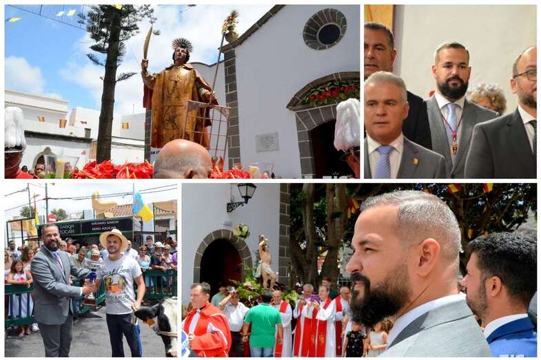Imágenes de la procesión de San Lorenzo de este sábado (Foto Francisco Javier Santana)